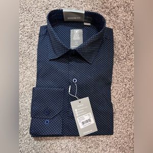 Navy blue dress shirt